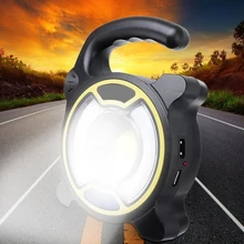 Открытый портативный фонарь Палатка Лампа COB светодиодный рабочий свет фонарь для пеших прогулок супер яркий кемпинговый светильник вспышка 2 цвета