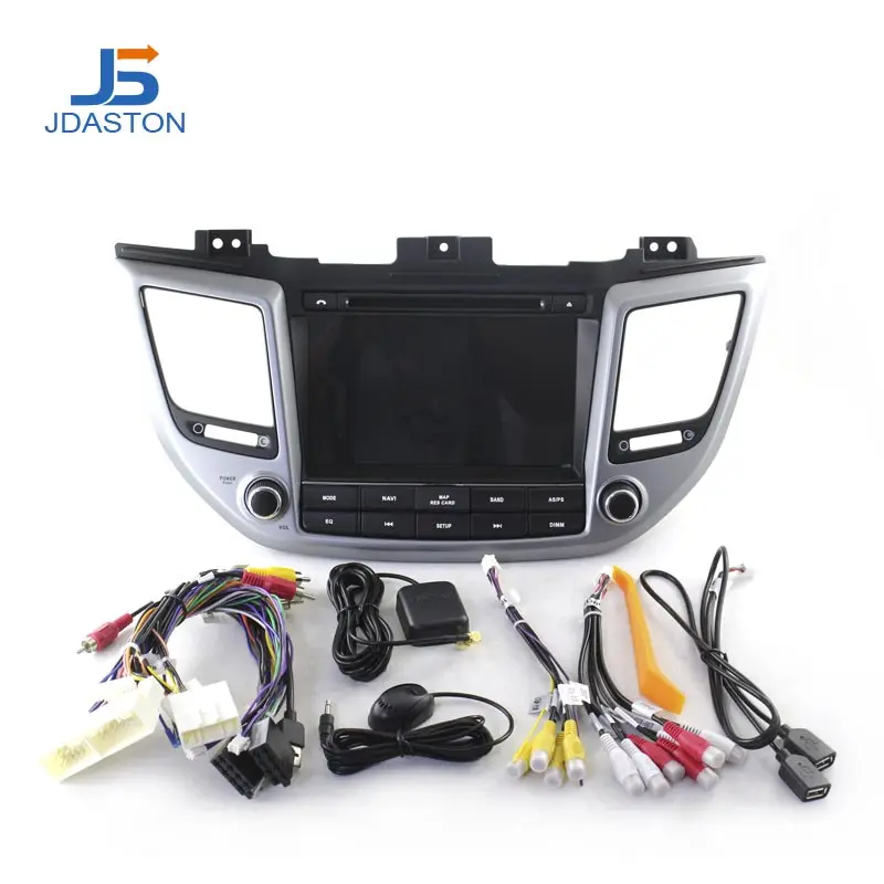 JDASTON Android 10.0 Car DVD Player For Hyundai Tucson/IX35 2015 2016 2017 Multimedia GPS Navigatio