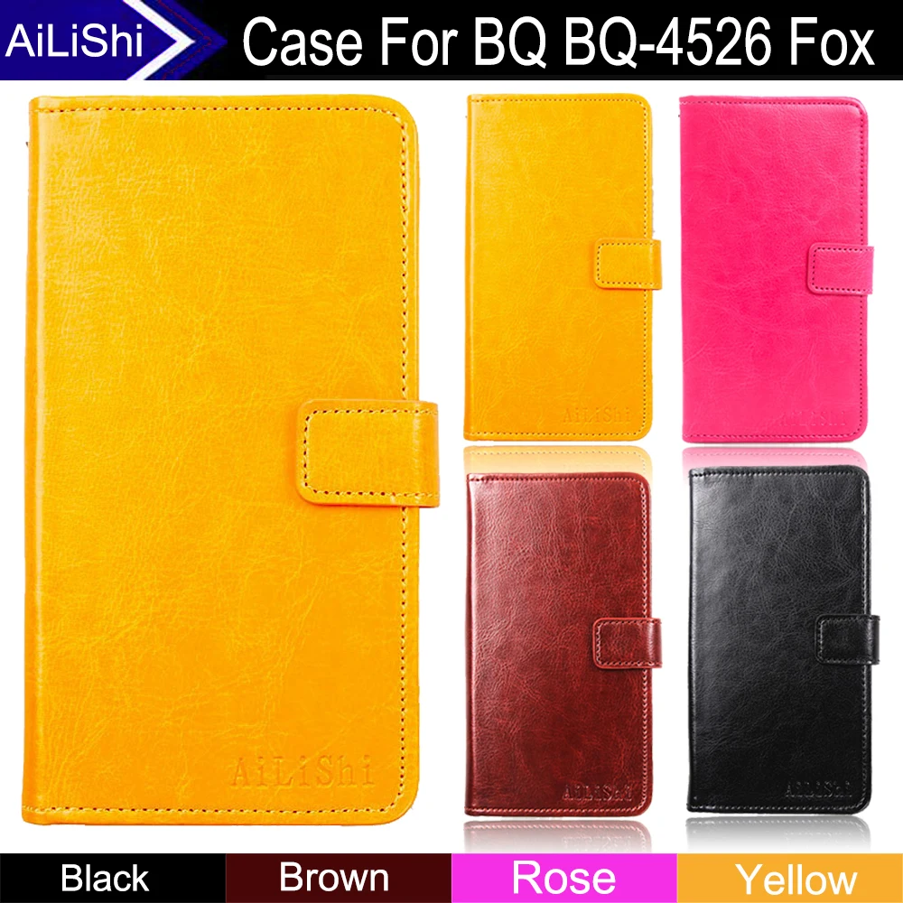 

AiLiShi Factory Direct! Case For BQ BQ-4526 Fox Flip Hot Leather Case Protective Cover Phone Bag Wallet With Card Slot+Tracking