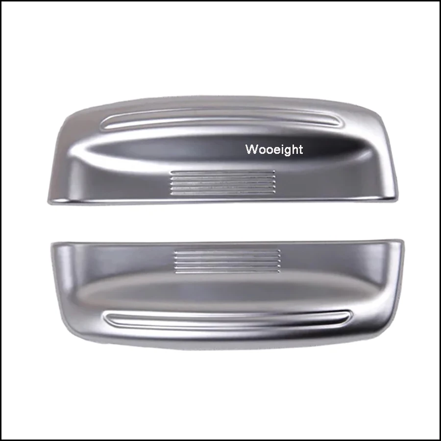 2Pcs Silver Armrest Cover Storage Box Trim For Toyota Highlander  Kluger (XU50) 2014 2015 2016 2017 Car Styling Chrome Trim (1)
