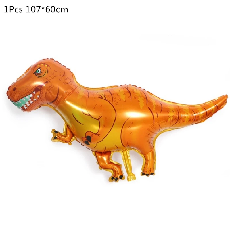 Динозавр день рождения динозавр фольга конфетти для воздушного шара латексные шары динозавр воздушный шарик Globos дети животные джунгли вечерние украшения - Цвет: 1pcs foil dinosaur3