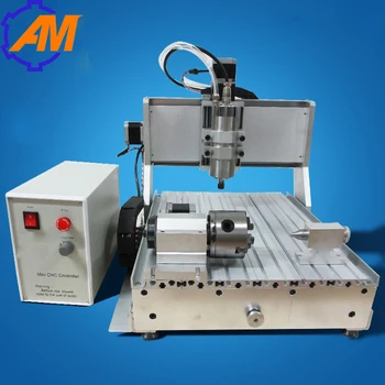 

800w spindle motor 4 axis ball screw USB2.0 port 3040 mini 3d cnc router for wood and marble, wood plunge router
