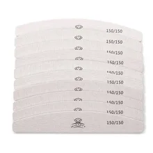 10pcs/ pack Zebra Nail Files Washable Double-Side Emery Board 150/150 Grit Nail Buffering Files G0244