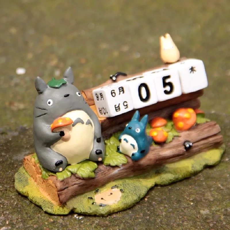 Студия Ghibli miyazaki totoro милый календарь totoro Смола экшн Коллекция игрушечных фигурок модель игрушки для детей рождественские подарки