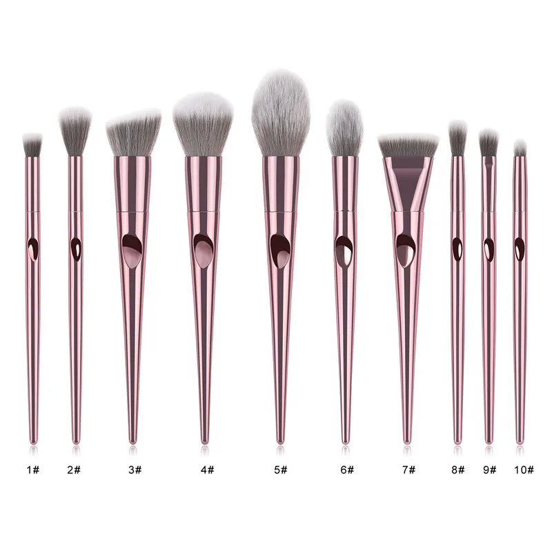  1PC 10 Style Makeup Brush Set Foundation Power Eyeshadow Contour Concealer Blush Cosmetic Tool Lase