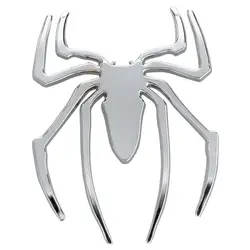 3D паук стикер детской игрушки серебряный значок