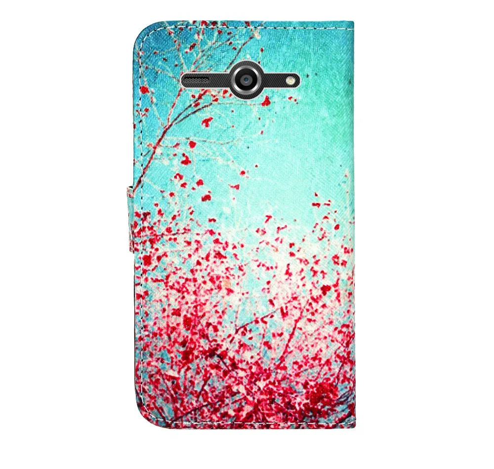 Чехол для Huawei Ascend Y530 кожаный чехол бумажник с подставкой и узором