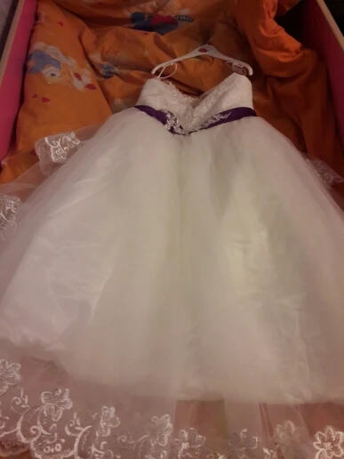 Белое платье с цветочным узором для девочек; кружевное бальное платье с аппликацией; многослойное свадебное платье из органзы для маленьких девочек