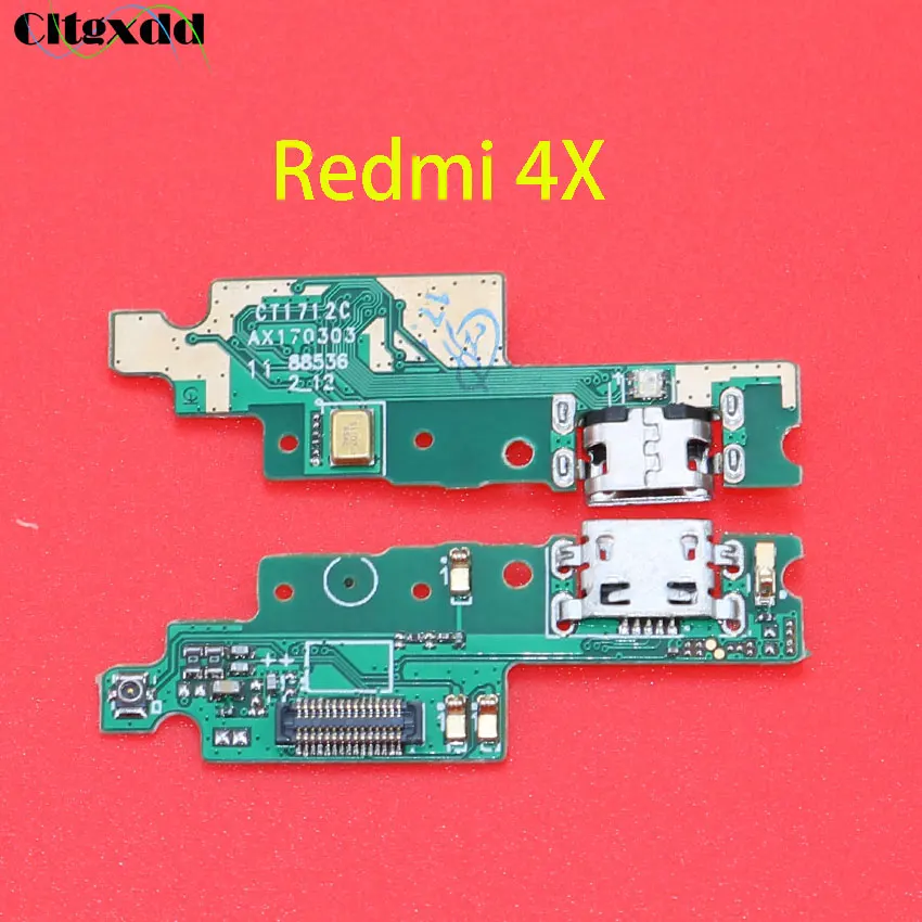 Cltgxdd микрофонный модуль+ USB плата с зарядным портом Flex кабель Разъем для Xiaomi Redmi 1 2 3 3S 4 4A 4X5 5plus 5A 6 6A S2