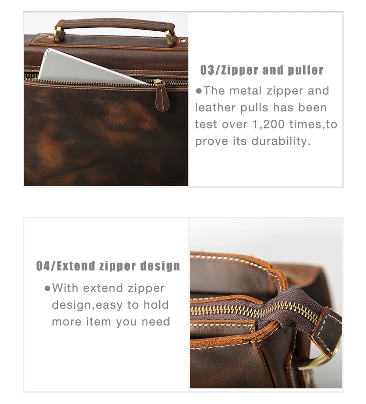 Весть Винтаж натуральная кожа 1" ноутбук Портфели Сумка Crossbody сумка компьютер сумки отделении сумки на молнии