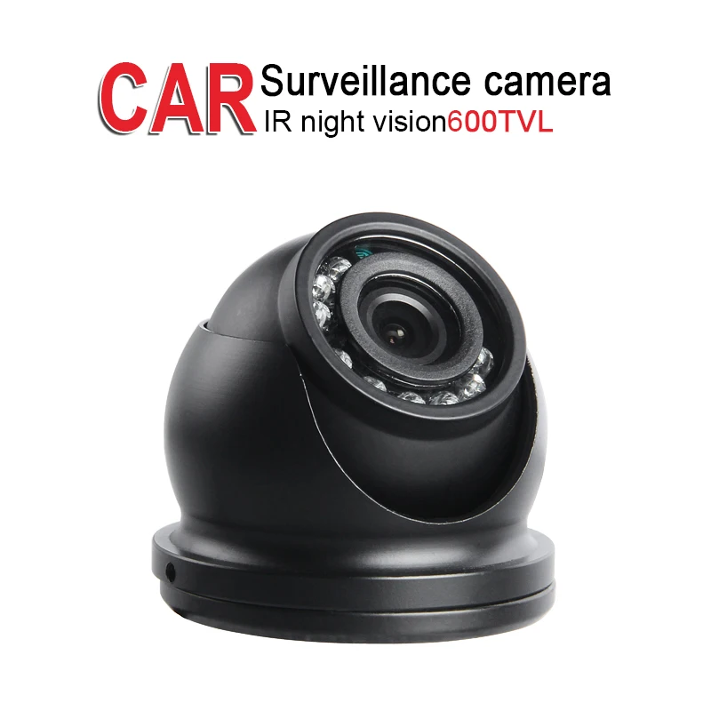 Mini Ceiling Metal Vehicle Camera,DV12 24V,600TVL,IR Night Vision CCD