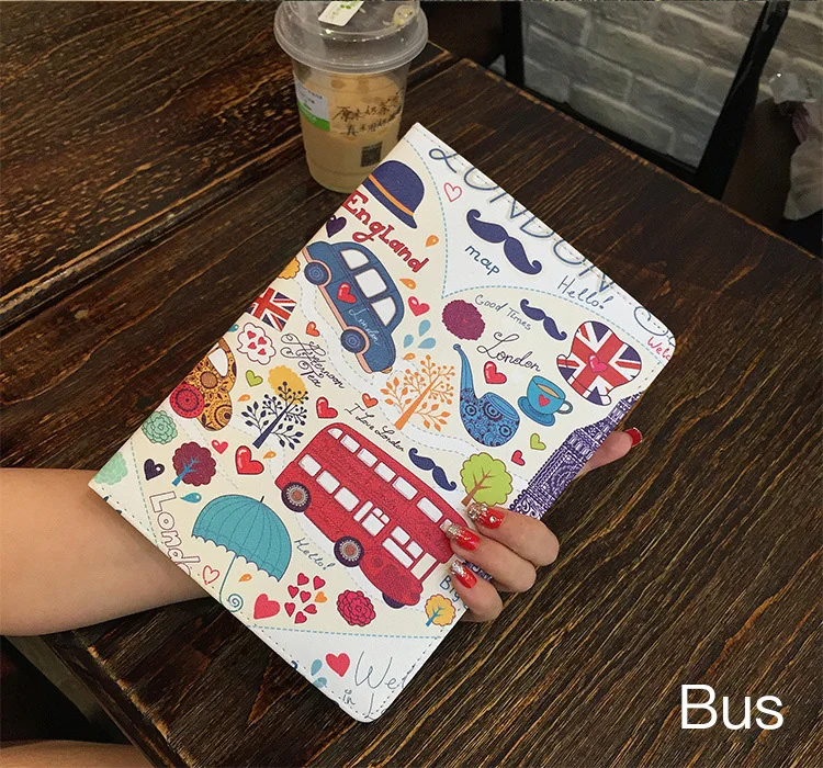 

For tablet Apple iPad pro 9.7inch2016 Case Fashion Tablet PU Leather Flip Stand Smart Wake/Sleep Cases Painted Cover Funda Shell