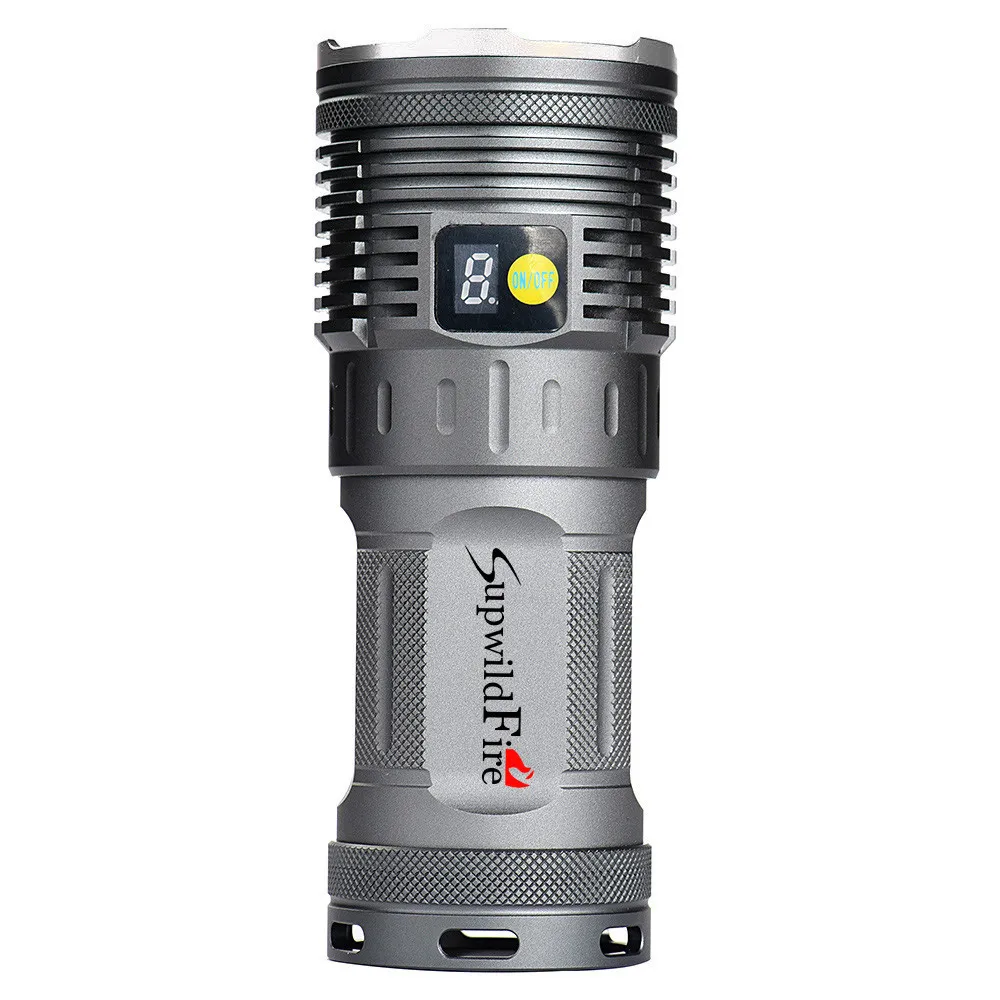 

2019 New High Quality Supwildfire 16000LM 7 x XML T6 LED Power Mode Digital Display Flashlight Drop Shipping