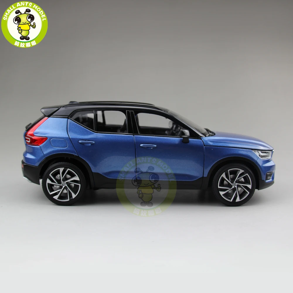 Новинка 1/18, Volvo XC40 SUV литая модель, металлическая модель автомобиля, модель внедорожника, подарок для мальчиков и девочек, коллекция хобби, синий цвет