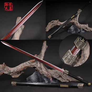 Fantasy Chinese Sword Manganese Steel Full Tang Sharp For Cutting Home Decoration/ Novel Souvenir Rose Wood-New Supply Fantasy Chinese Sword Manganese Steel Full Tang Sharp For Cutting Home Decoration/ Novel Souvenir Rose Wood-New Supply