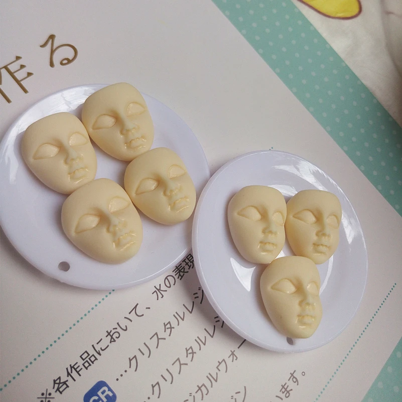 resin mask flatback cabochon