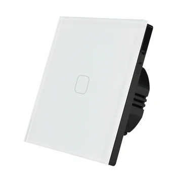 

good appearance good quality EU 1 gang 1 way touch dimmer wall dimmer switch single live line toughed glass panel free shipping
