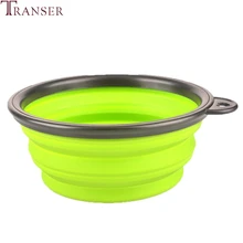 Поставка домашних животных складной силиконовый питомец собака кошка вода еда чаша для кормления на открытом воздухе путешествия 80516 Прямая поставка