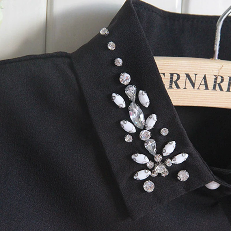 Mantieqingway модный накладной воротник от рубашки для женщин съемные воротники блузка с лацканами Топы свитер с фальшивым воротничком аксессуары для галстука