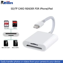 Reilim SD TF кард-ридер для lightning iPad кард-ридер адаптер для Apple iPhone камера OTG кабель для передачи данных цифровой комплект