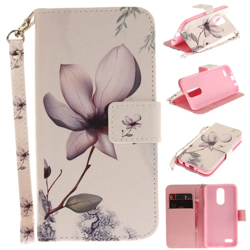 For LG K4 2017 Case LG K4 2017 Cover Flip PU Leather Silicone Case For LG K4 2017 Version M160 K 4 Phone Case Protective Bag (3)