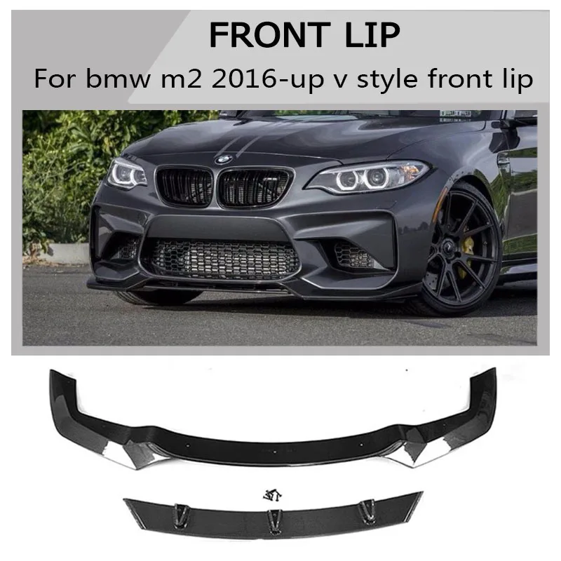 f 87 Carbon fiber front lip Splitter for BMW M2 206 2018 Real carbon