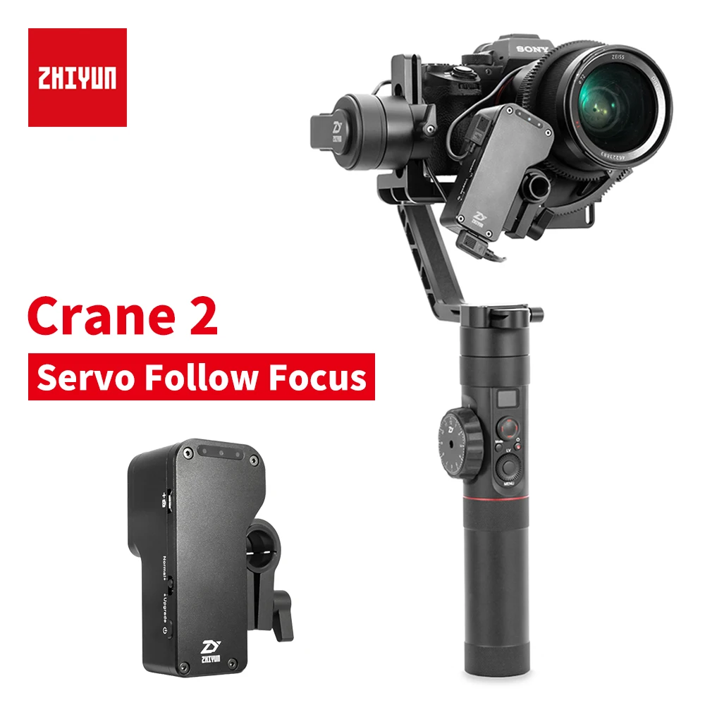 zhi yun Zhiyun Official Crane 2 accessory Servo Follow Focus for All Canon Nikon Sony DSLR Camera With Zhiyun Handeld Gimbal zhi yun Zhiyun Official Crane 2 accessory Servo Follow Focus for All Canon Nikon Sony DSLR Camera With Zhiyun Handeld Gimbal