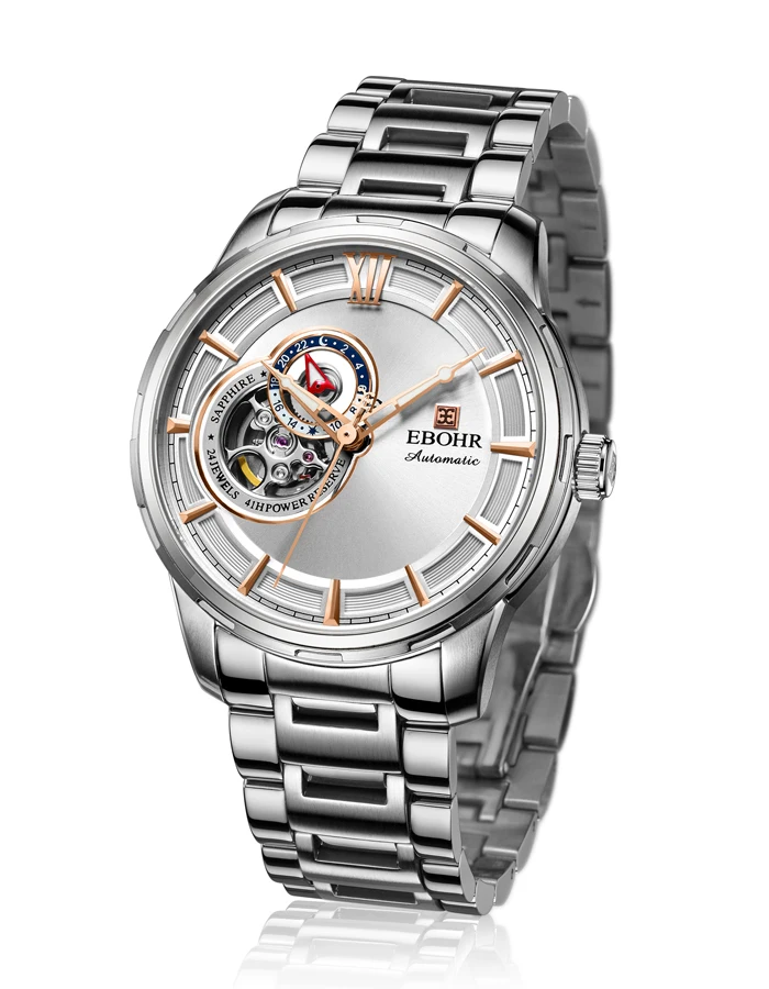 

EBOHR brand luxury machinery successful men's Mechanical watch waterproof business casual fashion watch 2019 new Ebohr 15010216