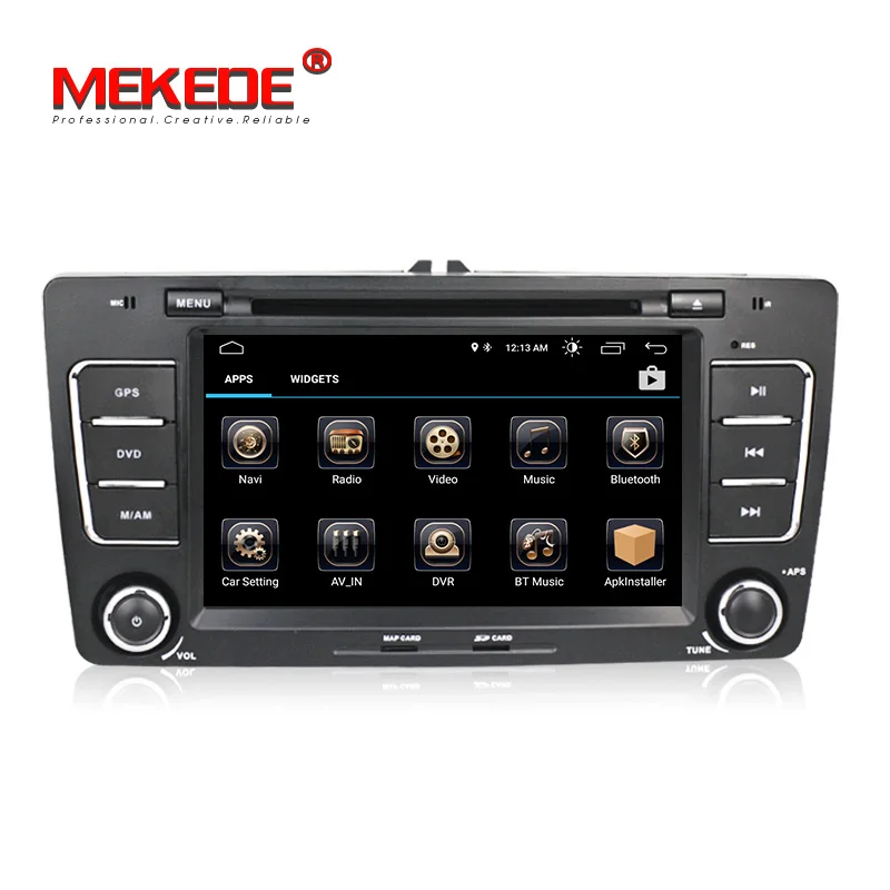 Perfect Wholesale! Quad Core HD1024*600 android 8.1 car dvd player for Skoda Octavia 2009 2010 2011 2012 2013 head unit with BT wifi FM 1