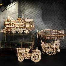 3D деревянные игрушки DIY лазерная резка деревянная модель строительные наборы сборочная игрушка деревянный автомобиль грузовик модель конструктор игрушки для мальчика
