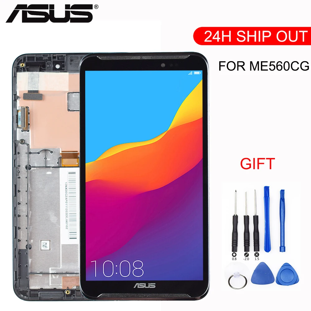 

New For Asus Fonepad Note 6 FHD6 ME560CG ME560 K00G LCD Screen Display with Frame Panel Touch Screen Digitizer Glass Assembly