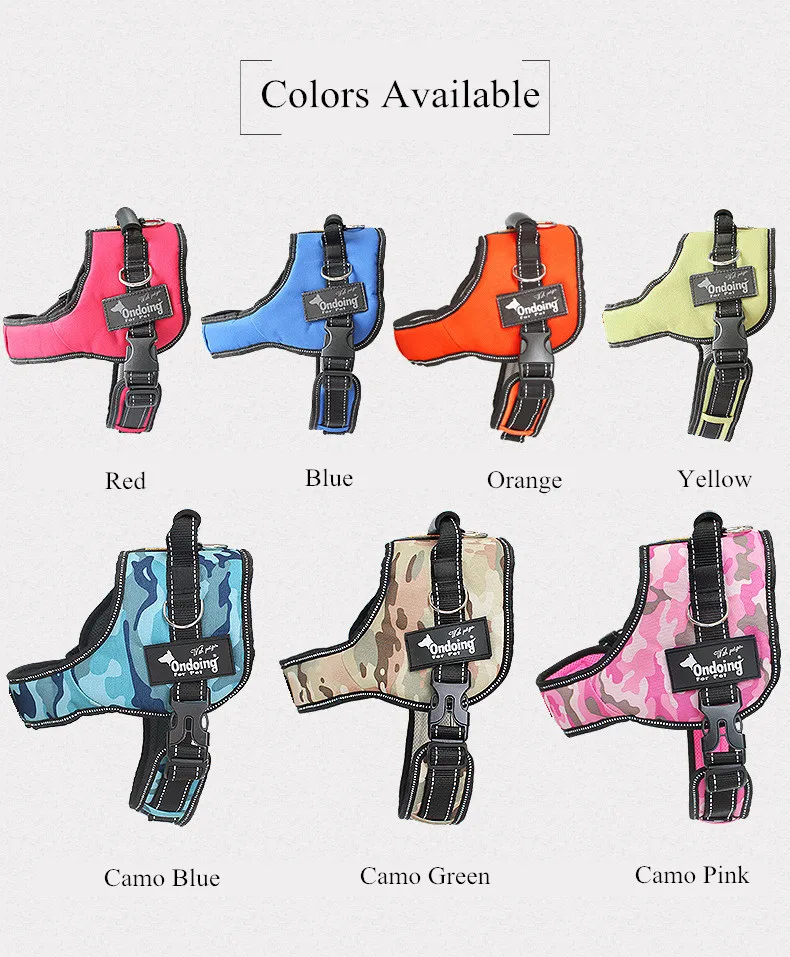 Professional Pet Dog Harness K9 No Pull Saddle Harness Adjustable Strap Dog Training Harness for Medium Large Dogs Accessories (1)