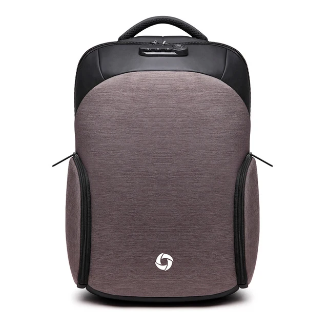 

FGGS-Ozuko 20-35L Waterproof Double Shoulder Bag Usb Charging Shoulder Bag Creative Casual Anti-Theft Backpack