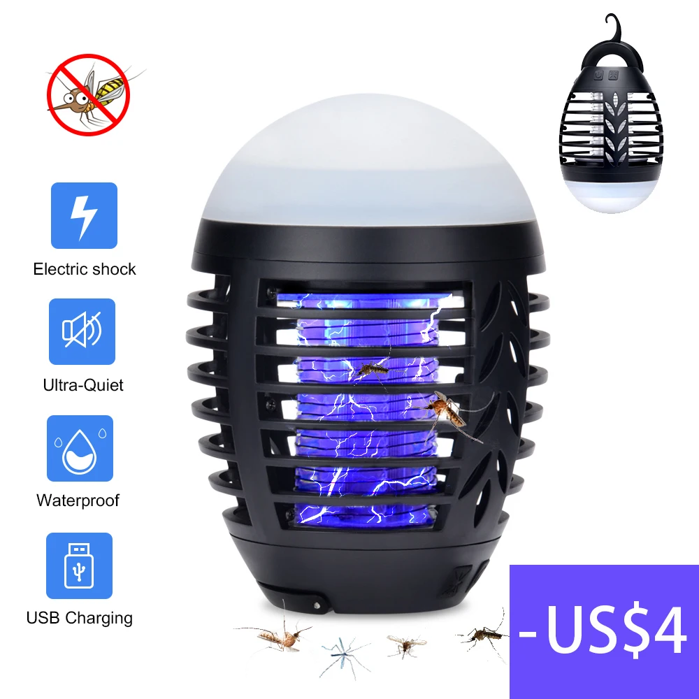 Summer Camping Mosquito Killer Lamp Home Outdoor Electric Waterproof