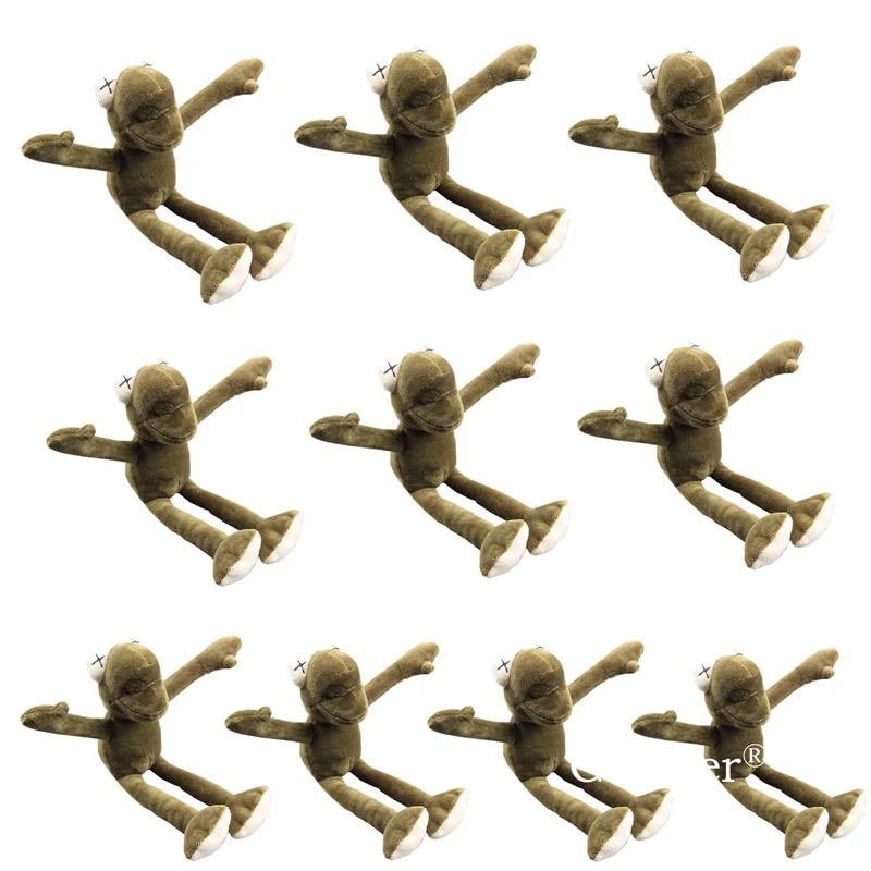 

10 Pcs/Lot Cute Mini Sesame Street Kermit Frog Plush Pendant with Keychain Children Gift 20 cm