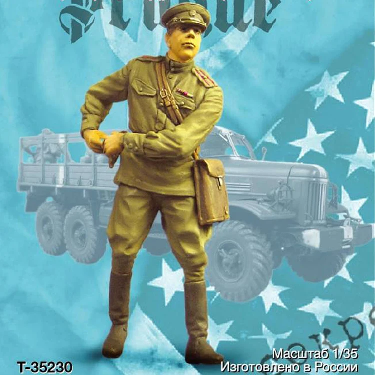 

1/35, Soviet officer, Prague 1968, operation "Danube", Resin Model Soldier GK, Military theme, Unassembled and unpainted kit