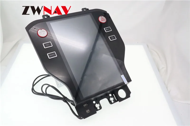 Perfect ZWNVA Tesla style Screen Newest Android 7.1 Car DVD Player GPS Navigation Radio Screen For Ford Mustang MK6 2015 2016 2017 3