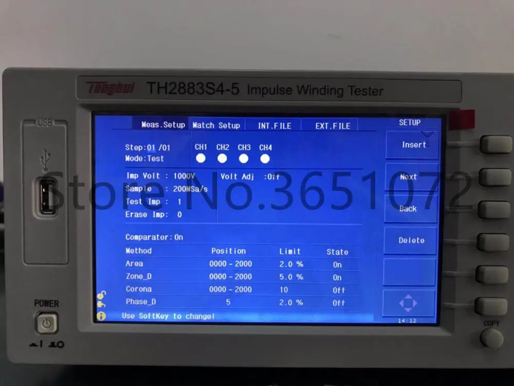 TH2883S4 5 импульсный тестер обмотки 4 канала может измерить минимальное значение