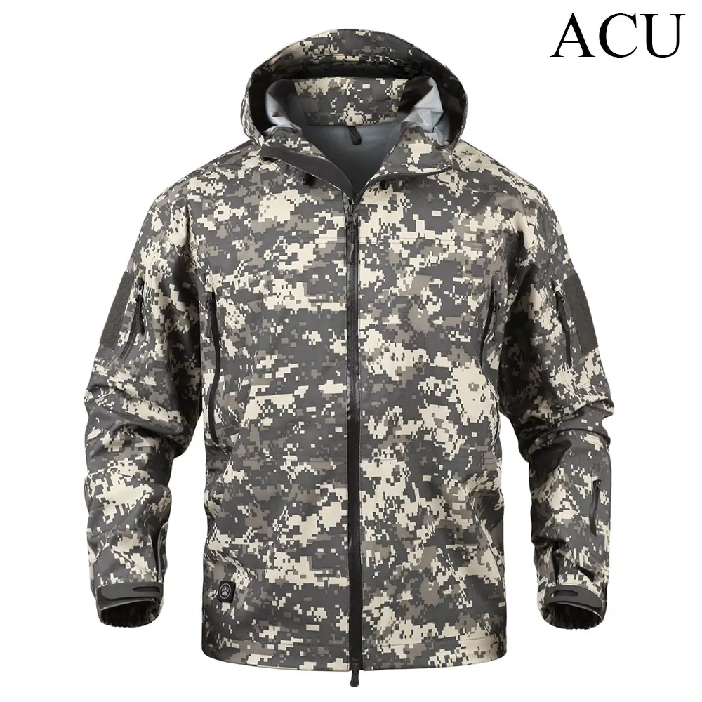 Новая мужская куртка, пальто, военная одежда, тактическая верхняя одежда, дышащая нейлоновая лампа для армии США, ветровка - Цвет: ACU