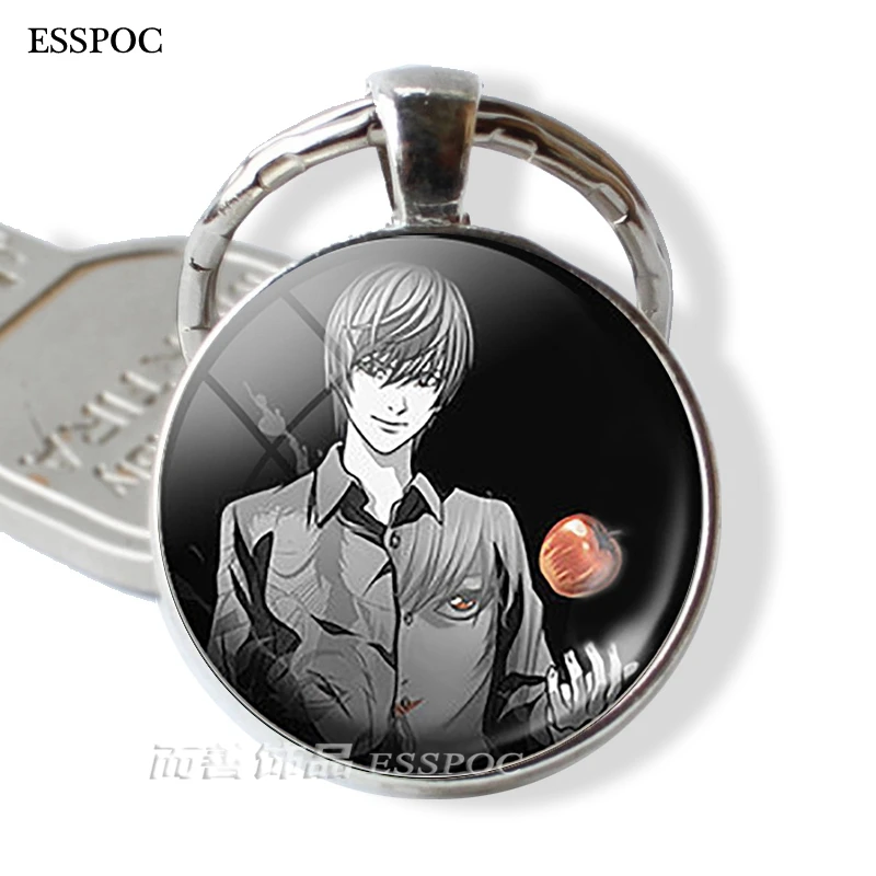 Модные аксессуары в стиле аниме подвеска брелок виде надписи Death Note ювелирный