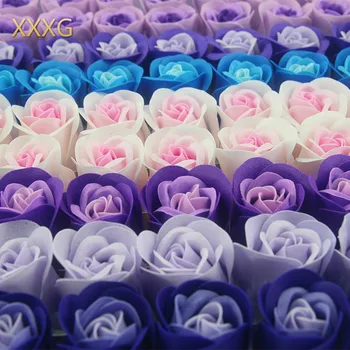 

81PCS/XXXG/Soap flower flower soap flower Roses Roses factory direct wholesale Petal Wedding Decoration Party Cartoon bouquet