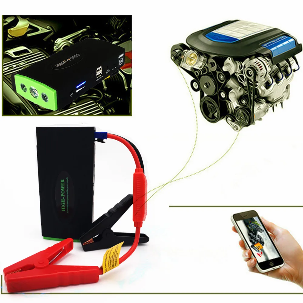 Super Power Car Jump Starter 600A Portable Starting Device Power Bank 12V Car Charger For Car Battery Booster Buster