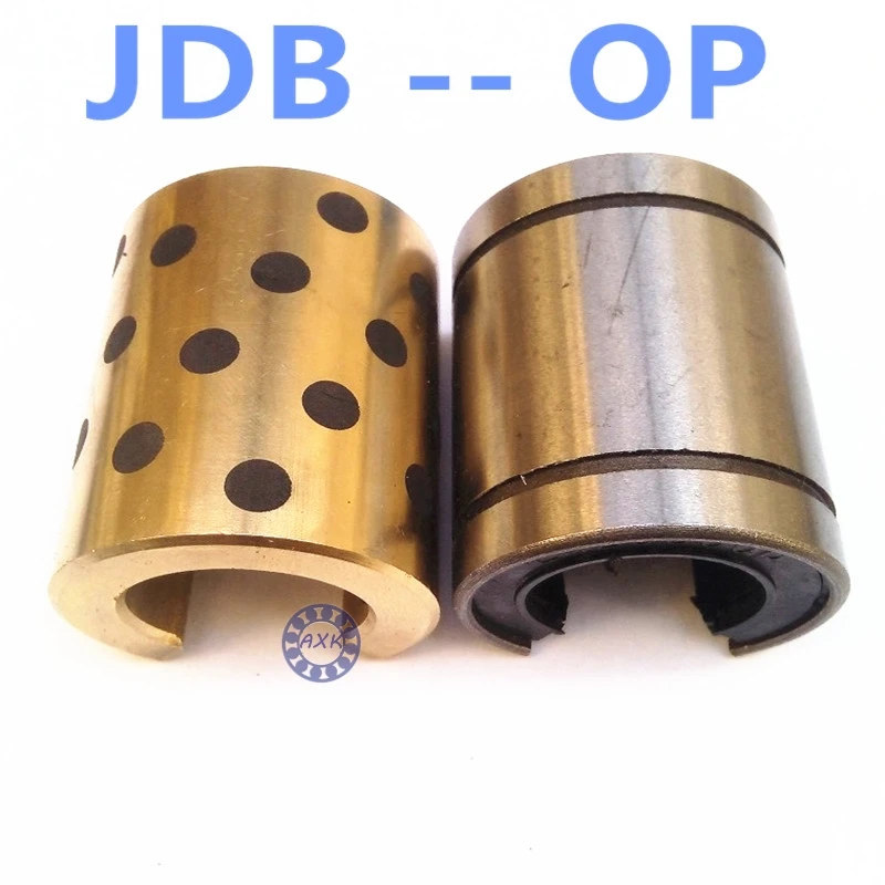 

OP JDB 406080 copper sleeve the same size of LM40 OP linear Solid inlay graphite Self-lubricating bearing