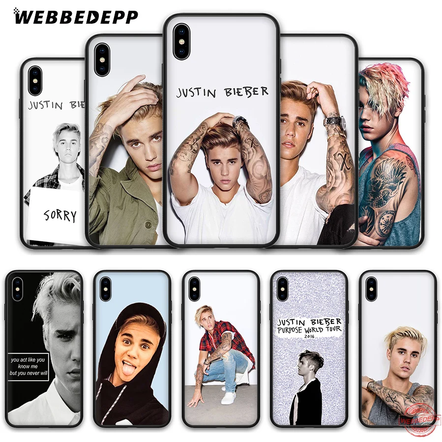 

WEBBEDEPP Justin Bieber Soft Silicone Case for Apple iPhone 11 Pro XS Max XR X 8 7 6S Plus 5S SE 7Plus 8Plus 11Pro Max Cases