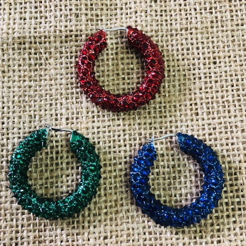 

Punk style minimalist pointed cone European and American style personality retro fashion circle earrings