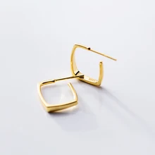 Квадратные серьги 925 серебряные подвески Винтажные Ювелирные изделия минимализм креативный уникальный подарок на день рождения Oorbellen Brincos для женщин