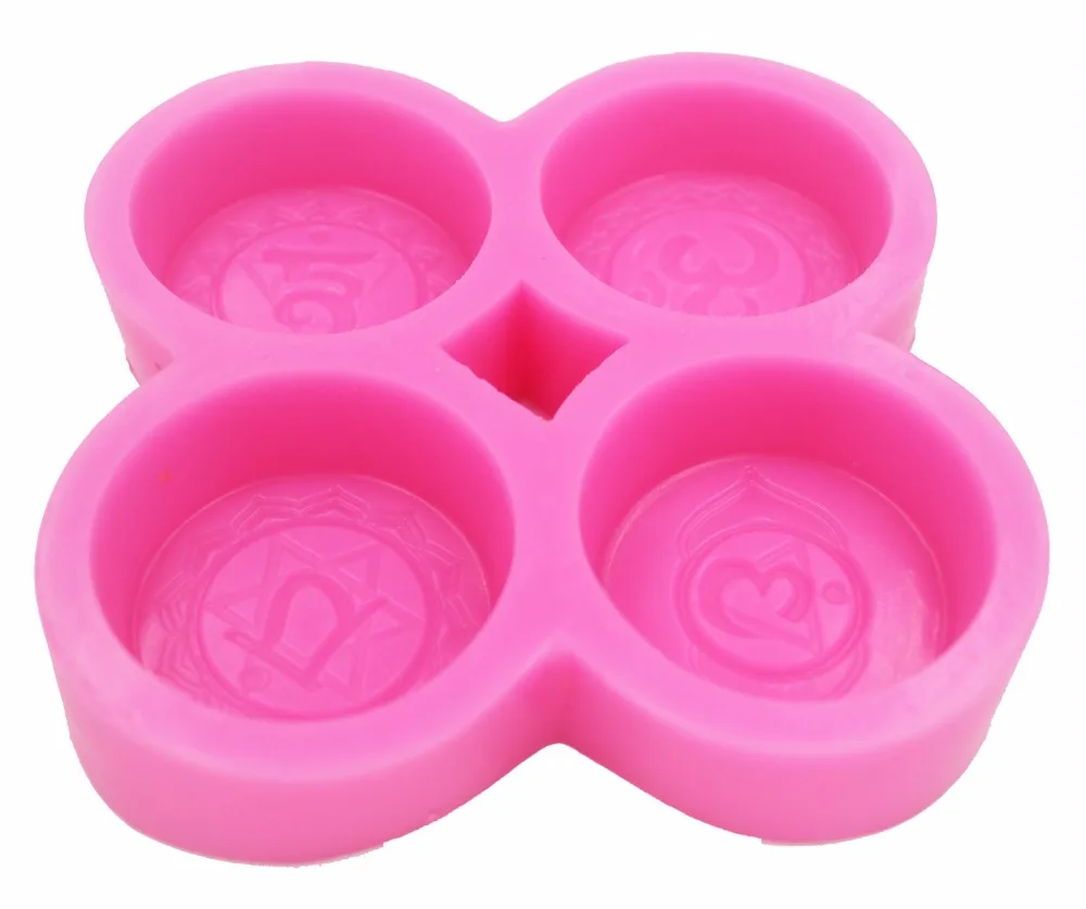 4 Cavity Character Silicone Soap mold DIY Hangmade Craft 3d soap molds S566