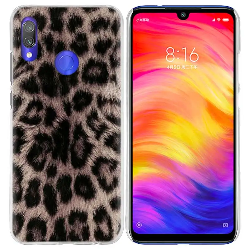 Чехол с принтом тигра и леопарда для Xiao mi Red mi Note 7 K20 6 6A Pro 7S 7A 8T S2 5 mi Note10 Play A1 A2 8 lite F1 жесткий чехол для телефона из ПК