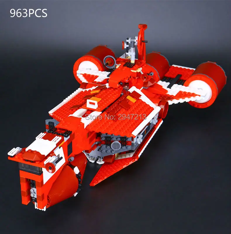 

hot compatible LegoINGlys Star Wars air weapons brick the republic cruiser model building blocks Toys for children gift