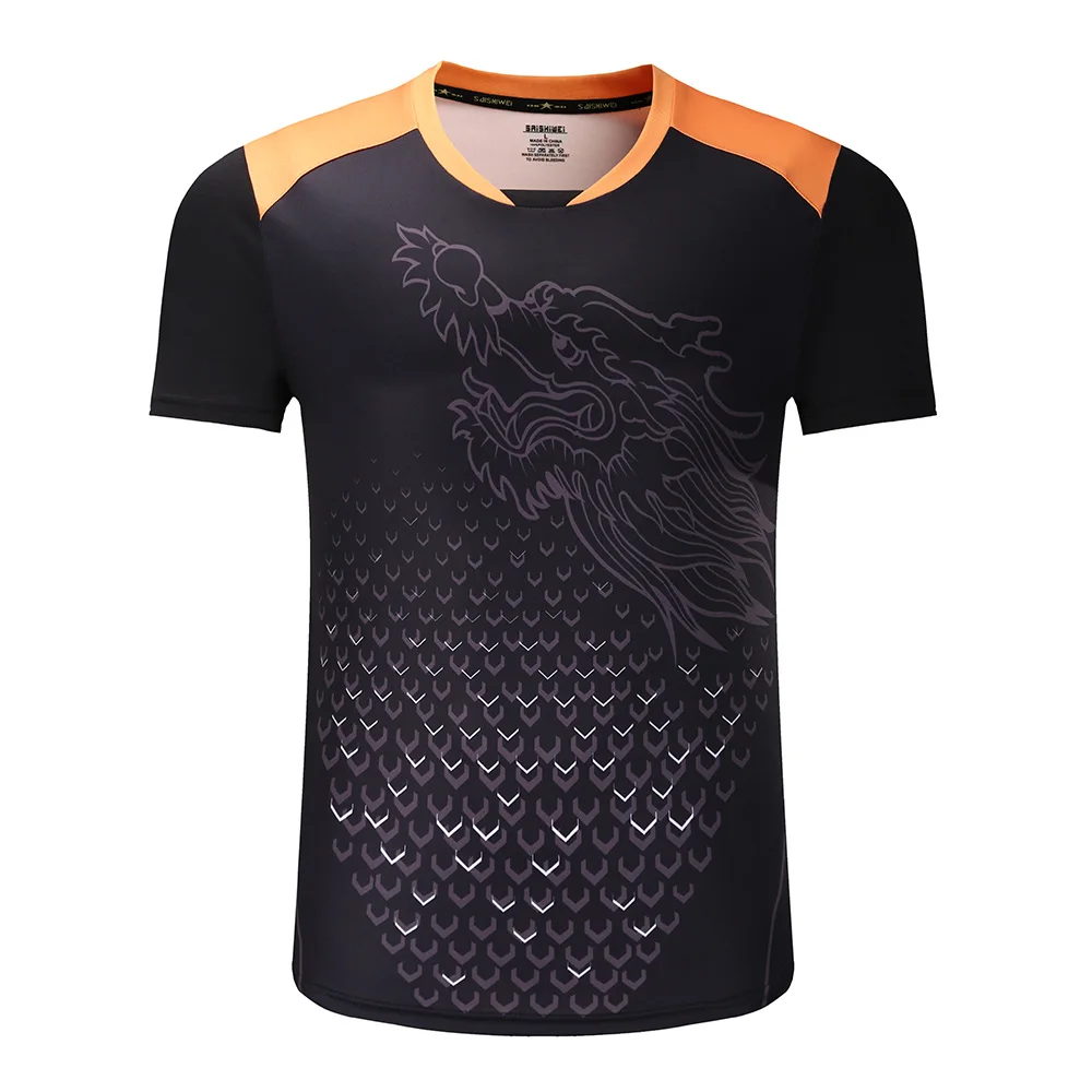 Китайский дракон Настольный теннис рубашки мужчины, пинг-понг спортивные рубашки, китайский Настольный теннис одежда, настольный теннис спортивные рубашки